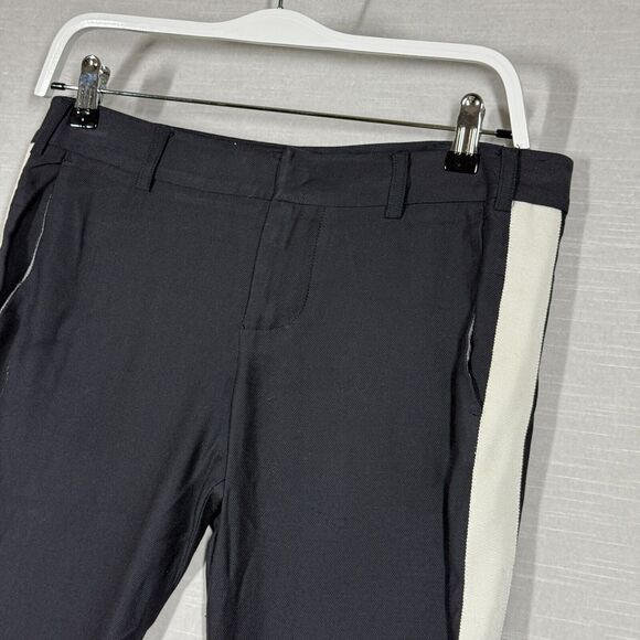 Zadig & Voltare Pants Womens 36 Black White Stripe Tuxedo Casual Office Dress - Picture 3 of 14